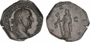 Trajan Dèce - Sesterce - (249, Rome) - La Dacie Trajan Dèce - Sesterce - (249, Rome) - La Dacie