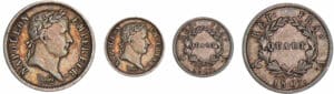 1/4 de franc Napoléon revers république 1807 A (Paris) 1/4 de franc Napoléon revers république 1807 A (Paris)