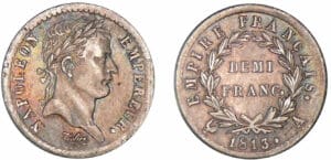 1/2 franc Napoléon revers empire 1813 A (Paris) 1/2 franc Napoléon revers empire 1813 A (Paris)