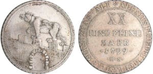 Allemagne - Anhalt-Bernburg - Alexius Fredrich Christian (1796-1834) - 2/3 de thaler 1799 Allemagne - Anhalt-Bernburg - Alexius Fredrich Christian (1796-1834) - 2/3 de thaler 1799