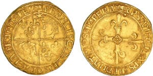 François 1er - Ecu d'or du Dauphiné - 1er type - Roman François 1er - Ecu d'or du Dauphiné - 1er type - Roman