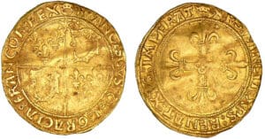 François 1er - Ecu d'or du Dauphiné - 1er type - Roman François 1er - Ecu d'or du Dauphiné - 1er type - Roman