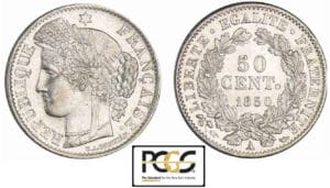 Deuxième république (1848-1852) - 50 centimes Cérès 1850 A (Paris)