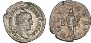 Trajan Dèce - Antoninien (250-251, Rome) - La Félicité Trajan Dèce - Antoninien (250-251, Rome) - La Félicité