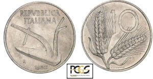 Italie - 10 lire 1952