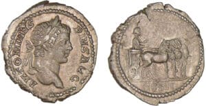 Caracalla - Denier (205, Rome) - Quadrige