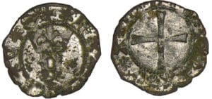 Navarre - Charles d'Aragon - Denier au K Navarre - Charles d'Aragon - Denier au K