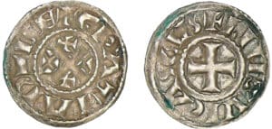 Limousin - Vicomte de Limoges - Denier au nom d'Eudes Limousin - Vicomte de Limoges - Denier au nom d'Eudes