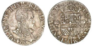 Brabant - Philippe II - Cinquième d'écu 1565 (Anvers)