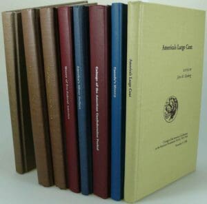 Ensemble de 8 ouvrages sur les monnaies d'Amérique du Nord de l'american numismatic society