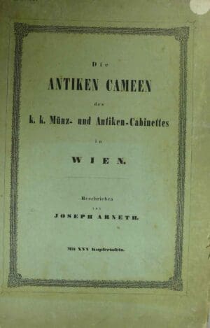 Les camées antiques - Joseph Arneth - 1849