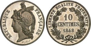 Deuxième république - 10 centimes concours de Alard 1848 Deuxième république - 10 centimes concours de Alard 1848