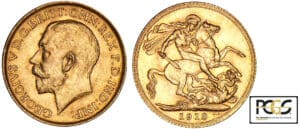 Angleterre - George V - Souverain 1913