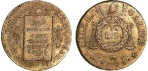 Sol à la balance type FRANCOISE An II - 1793 W (Lille) Sol à la balance type FRANCOISE An II - 1793 W (Lille)