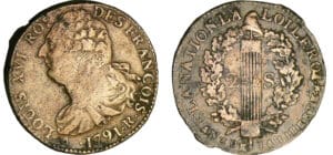 2 sols au faisceau type FRANCOIS - 1791 R (Orléans)