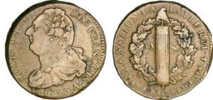 2 sols au faisceau type FRANCOIS - 1793 A (Paris)