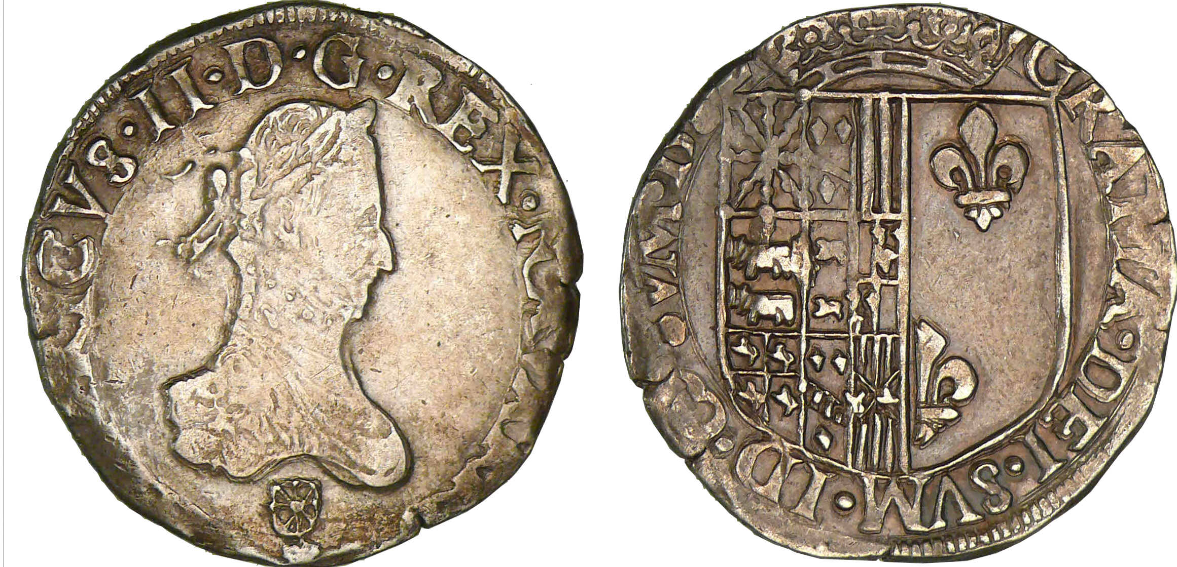 Navarre - Henri III de Navarre, II de Béarn - Franc 1582 (Saint-Palais) Navarre - Henri III de Navarre, II de Béarn - Franc 1582 (Saint-Palais)