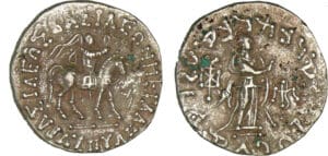 Royaume Indo-Scythe - Azès II - Tétradrachme (-20/+5 av. J.-C.)