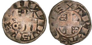 Philippe II Auguste - Denier d'Arras - 2ème type