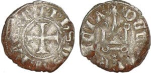 Achaïe - Philippe de Savoie - Denier tournois (Corinthe) Achaïe - Philippe de Savoie - Denier tournois (Corinthe)