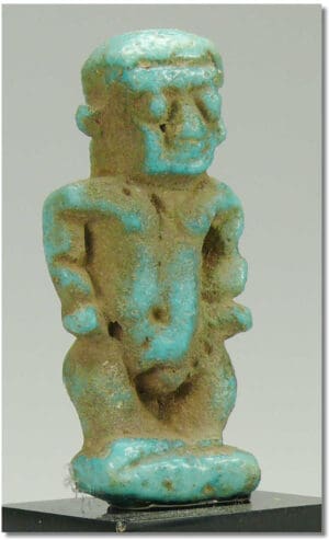 Egypte - Amulette de Ptah Pateck - 663-332 av. J.-C. Egypte - Amulette de Ptah Pateck - 663-332 av. J.-C.