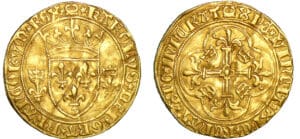 Charles VII - Ecu d'or au briquet - Auxerre