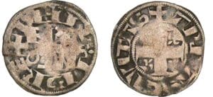 Philippe II Auguste - Denier d'Arras - 1er type