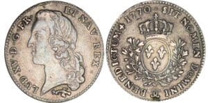 Louis XV - 1/5 écu au bandeau - 1770 CC (Besançon) Louis XV - 1/5 écu au bandeau - 1770 CC (Besançon)