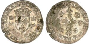 Henri II (1547-1559) - Douzain aux croissants - 1551 9 (Rennes)