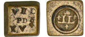Poids monétaire - Louis XV - Louis d'or aux deux L Poids monétaire - Louis XV - Louis d'or aux deux L