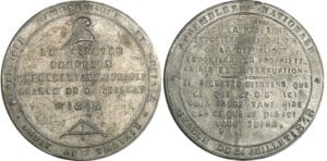 Médaille politique - 1848 - 3 juillet - Exposition des théories de Proudhon Médaille politique - 1848 - 3 juillet - Exposition des théories de Proudhon