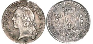Louis XV - 1/20 écu au bandeau - 1748 AA (Metz)