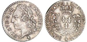 Louis XV - 1/20 écu à la vieille tête - 1773 A (Paris)