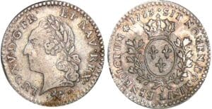 Louis XV - 1/20 écu à la vieille tête - 1773 L (Bayonne)