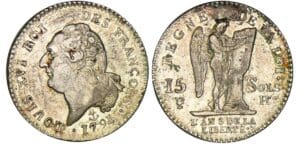 15 sols type FRANCAIS - 1791 H (La Rochelle) 15 sols type FRANCAIS - 1791 H (La Rochelle)