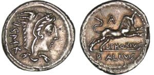 Thoria - Denier (105 av. J.-C.) Thoria - Denier (105 av. J.-C.)
