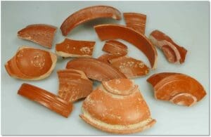 Romain - Lot de fragments de sigillées provenant de la région d'Emporia en Espagne.