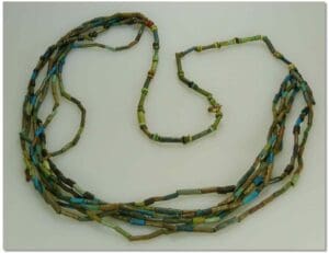 Egypte - Collier en perles silicées - 663-332 av. J.-C.