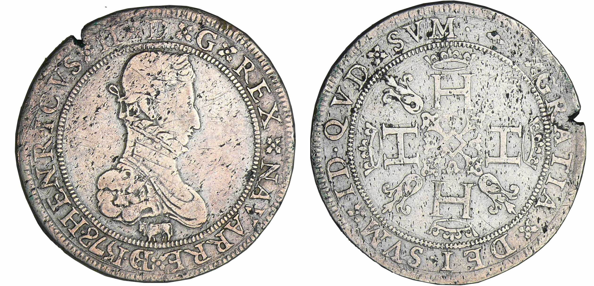 Navarre - Henri III de Navarre, II de Béarn - Franc 1578 (Pau) Navarre - Henri III de Navarre, II de Béarn - Franc 1578 (Pau)