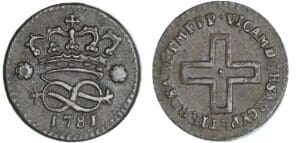 Italie - Vittorio Amedeo III - 2 denari 1781 (Turin) Italie - Vittorio Amedeo III - 2 denari 1781 (Turin)