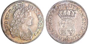 Louis XV - 1 /10 écu de France-Navarre - 1718 BB (Strasbourg) Louis XV - 1 /10 écu de France-Navarre - 1718 BB (Strasbourg)