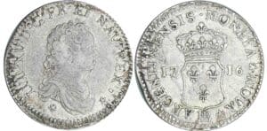 Louis XV - 40 sols de Strasbourg - 1716 BB (Strasbourg)