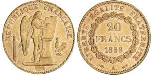 20 francs Génie - 1888 A (Paris)