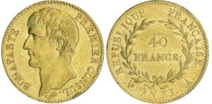 40 francs Bonaparte premier consul - An XI A (Paris) 40 francs Bonaparte premier consul - An XI A (Paris)