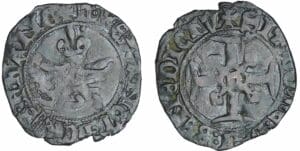 Henri V de Lancastre - Double tournois Niquet dit Léopard - Rouen
