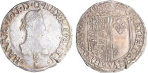 Navarre - Henri III de Navarre, II de Béarn - Franc 1582 (Saint-Palais)
