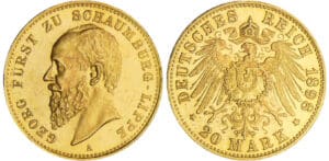Allemagne - Schaumburg-Lippe - Georg - 20 mark 1898 - faux Allemagne - Schaumburg-Lippe - Georg - 20 mark 1898 - faux