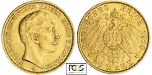 Allemagne - Prusse - Wilhelm II - 20 mark 1910 A