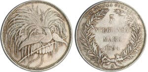 Allemagne - New Guinea - 5 marck 1894 Allemagne - New Guinea - 5 marck 1894