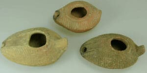 Romain - Lot de 3 lampes à huile - 3ème-5ème siècle